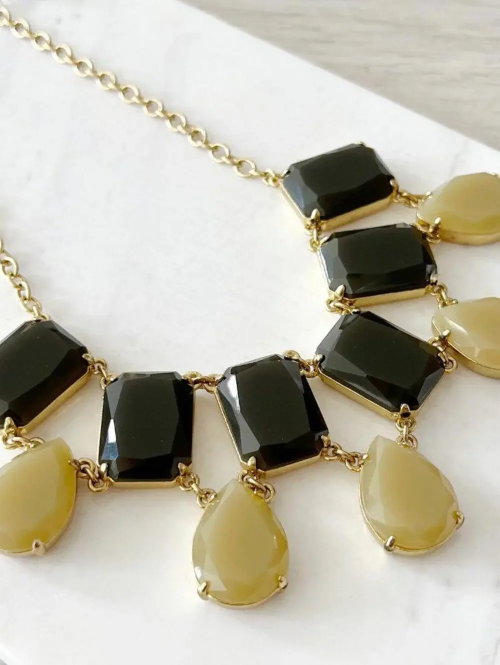Kate Spade Green Stone Statement Necklace